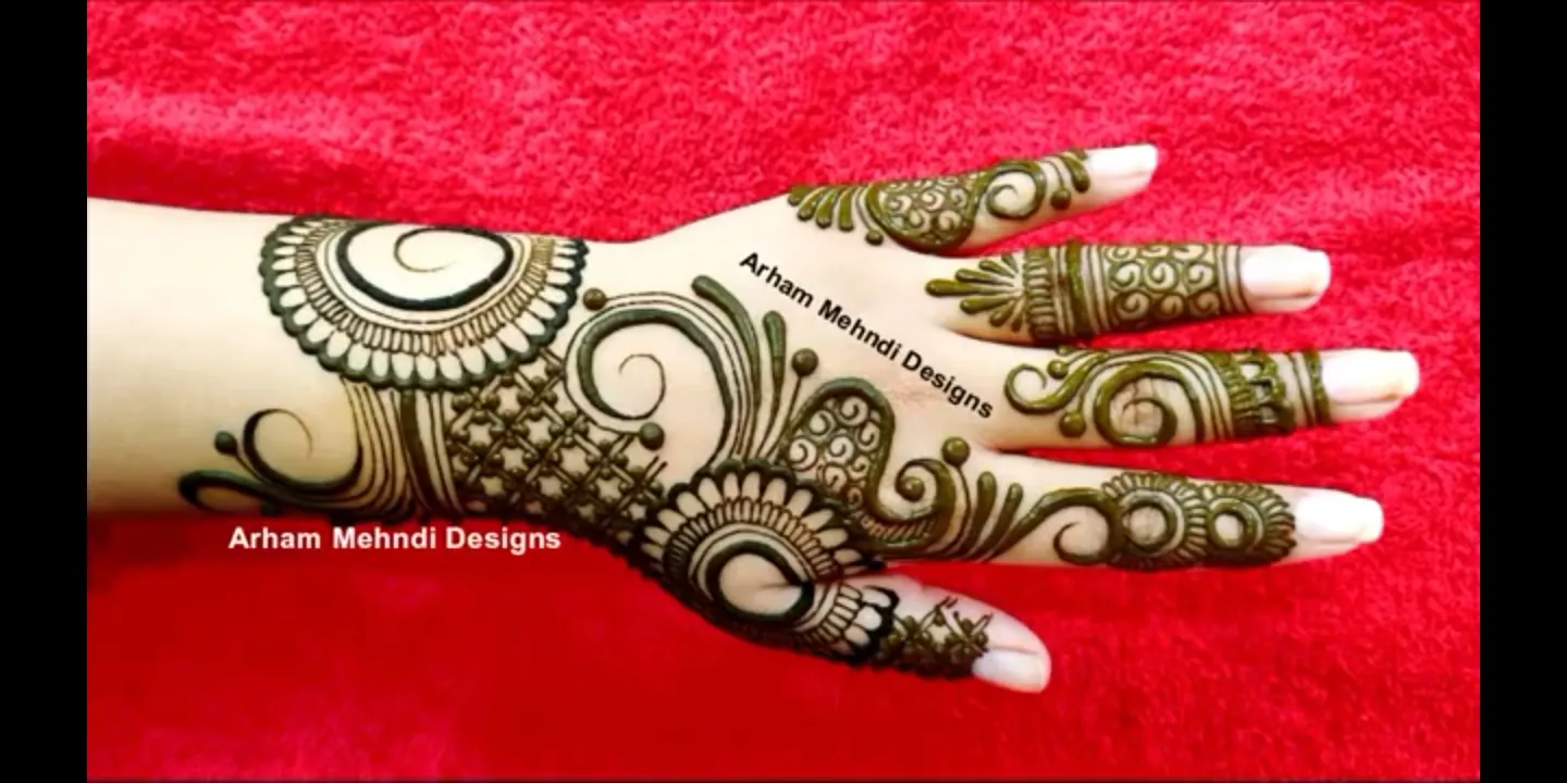 Stylish Dubai Gulf Mehndi Design for Hand || Arham Mehndi Designs - YouTube-omiya.com.vn